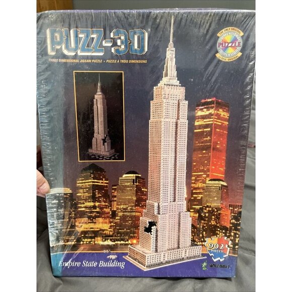 902 Piece Puzz 3D Empire State Building Puzzle - Over 3 Feet Tall - 772666009023 - Picture 1 of 6